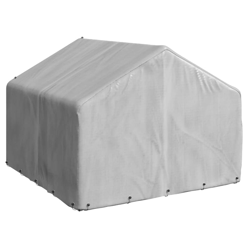Cușcă pentru câini de exterior cu capac 2x2x1,5 m, oțel galvanizat