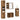 Set mobilier de baie, 4 piese, lemn vechi, lemn prelucrat