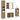 Set mobilier de baie, 4 piese, stejar artizanal, lemn prelucrat