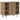Set mobilier de baie, 3 piese, stejar artizanal, lemn prelucrat