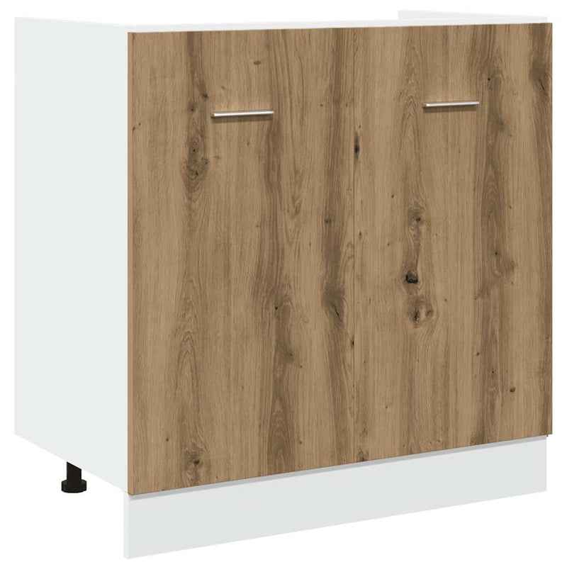 Set dulapuri de bucătărie Lyon 7 piese Artisan Stejar lemn prelucrat