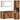 Set mobilier de baie, 3 piese, lemn vechi, lemn prelucrat