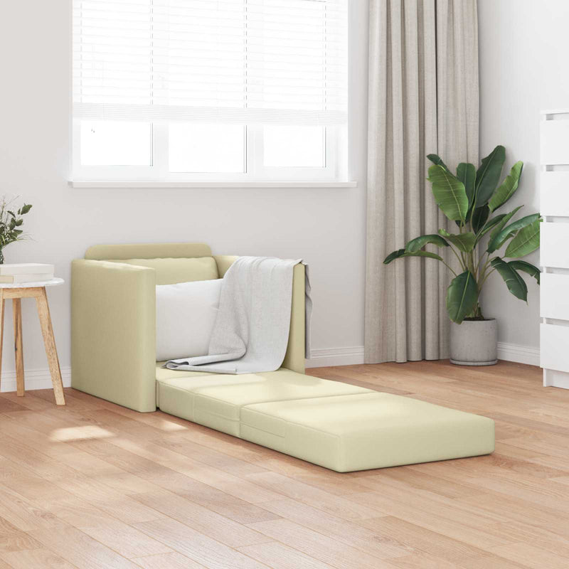Pat canapea Crem 74 x 77 x 81 cm Piele artificiala
