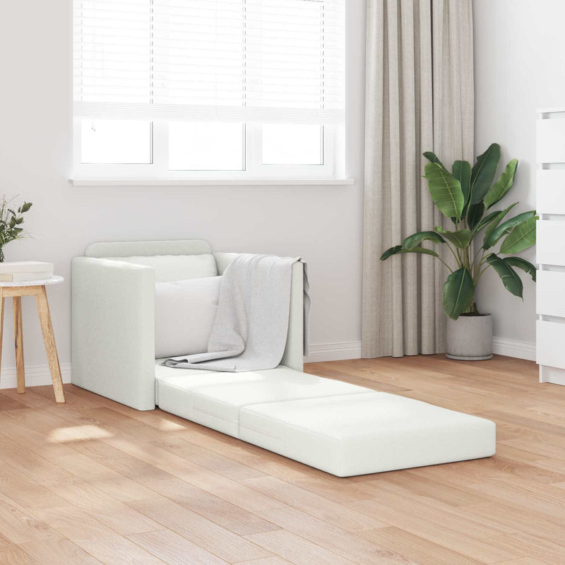 Pat canapea Alb 74 x 77 x 81 cm Piele artificiala