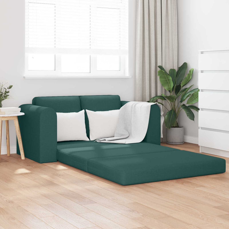 Pat canapea Verde închis 148 x 71 x 83 cm țesătură