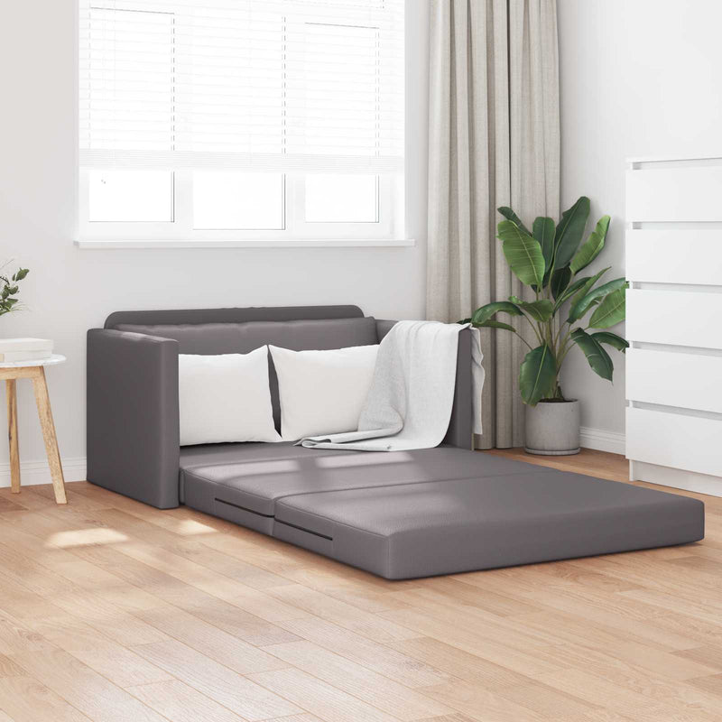 Pat canapea Gri 124 x 71 x 78 cm Piele artificiala