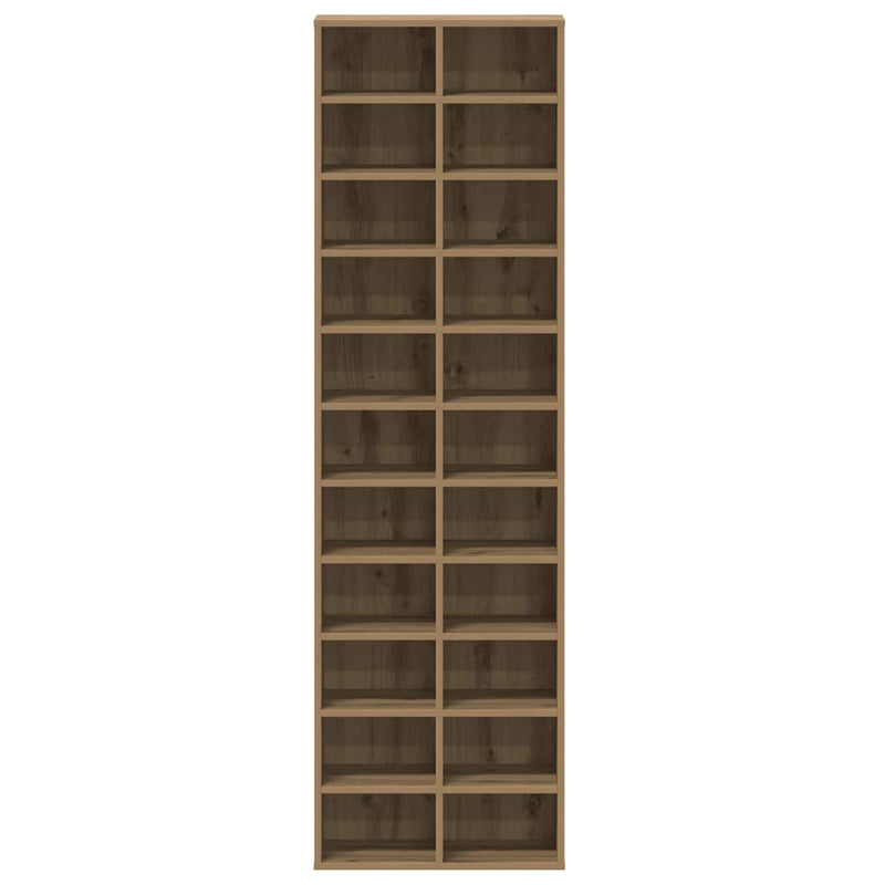 Dulap Pantofi Artisan Stejar 54x34x183 cm Lemn prelucrat