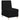 Canapea Scaun fără brațe, negru, 55 cm, material textil
