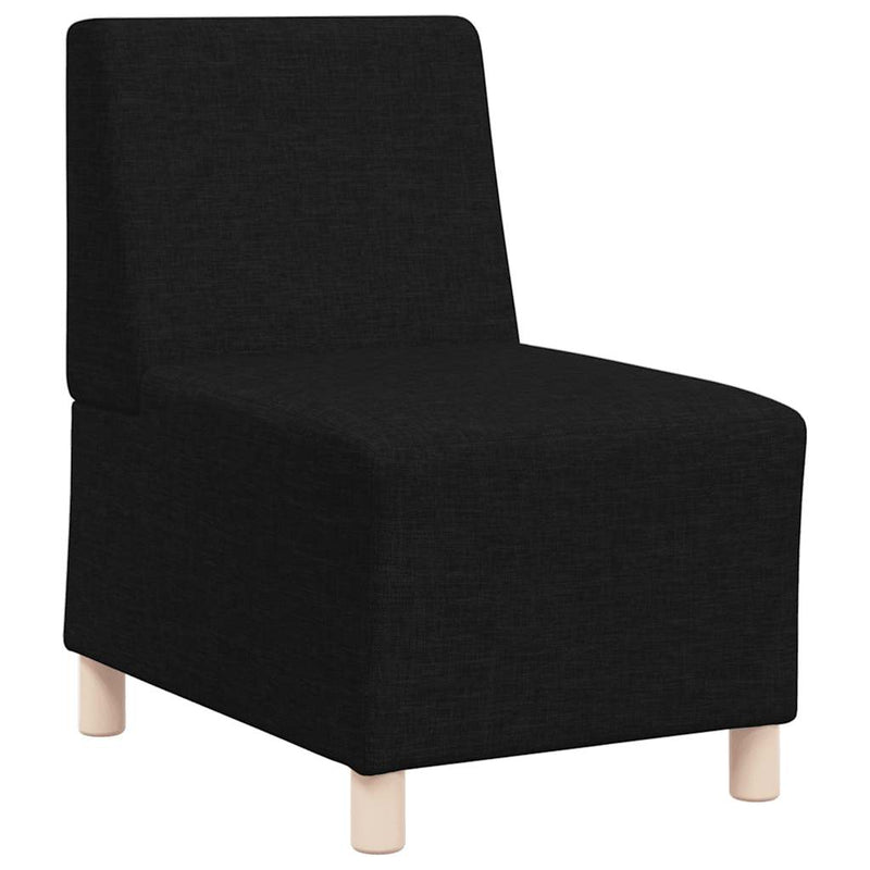 Canapea Scaun fără brațe, negru, 55 cm, material textil