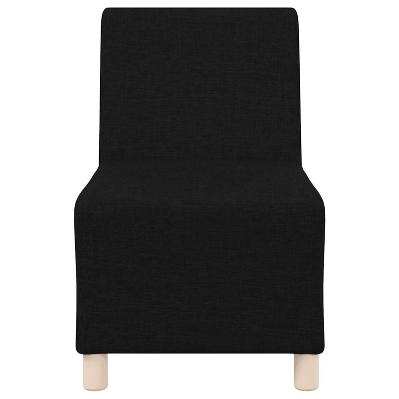 Canapea Scaun fără brațe, negru, 55 cm, material textil