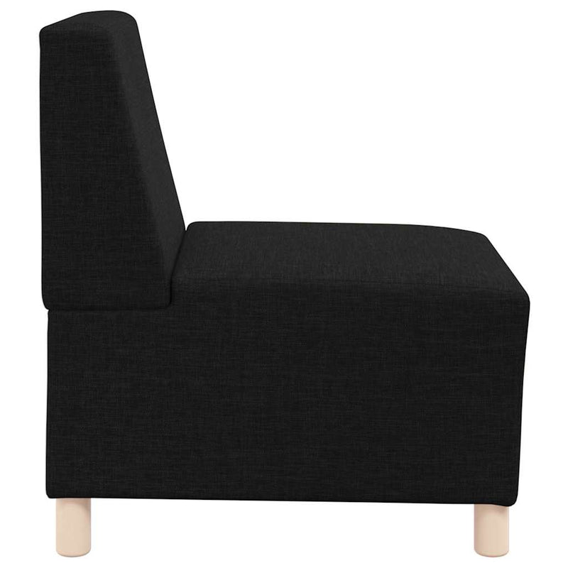 Canapea Scaun fără brațe, negru, 55 cm, material textil