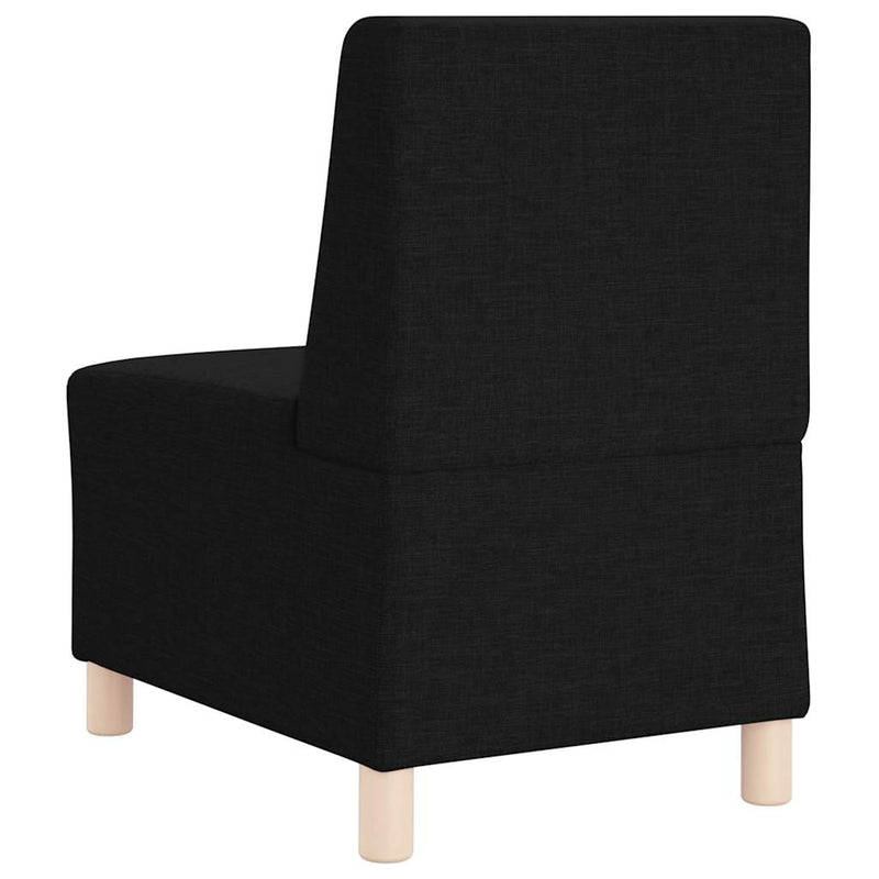 Canapea Scaun fără brațe, negru, 55 cm, material textil