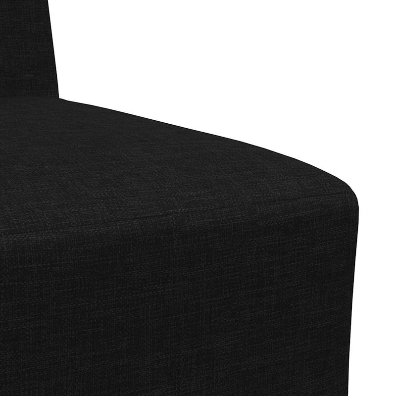 Canapea Scaun fără brațe, negru, 55 cm, material textil