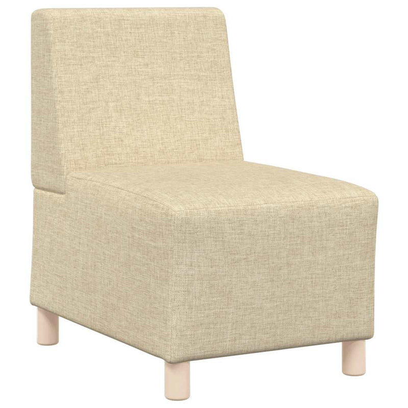 Canapea Scaun fără brațe, crem, 55 cm, material textil