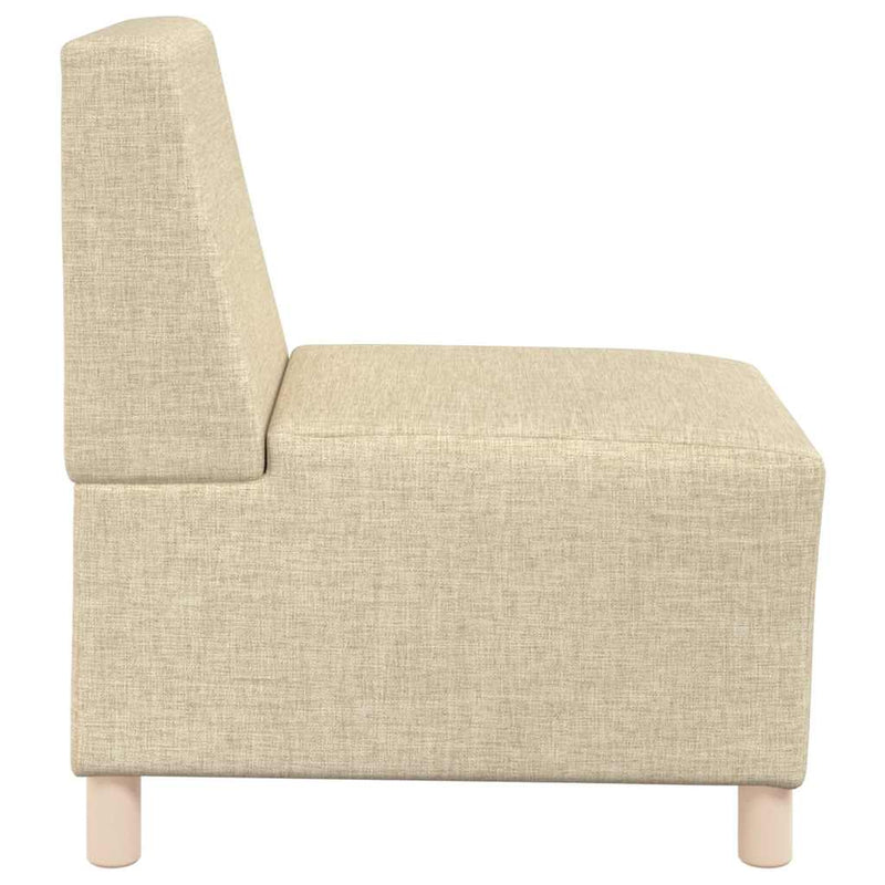 Canapea Scaun fără brațe, crem, 55 cm, material textil