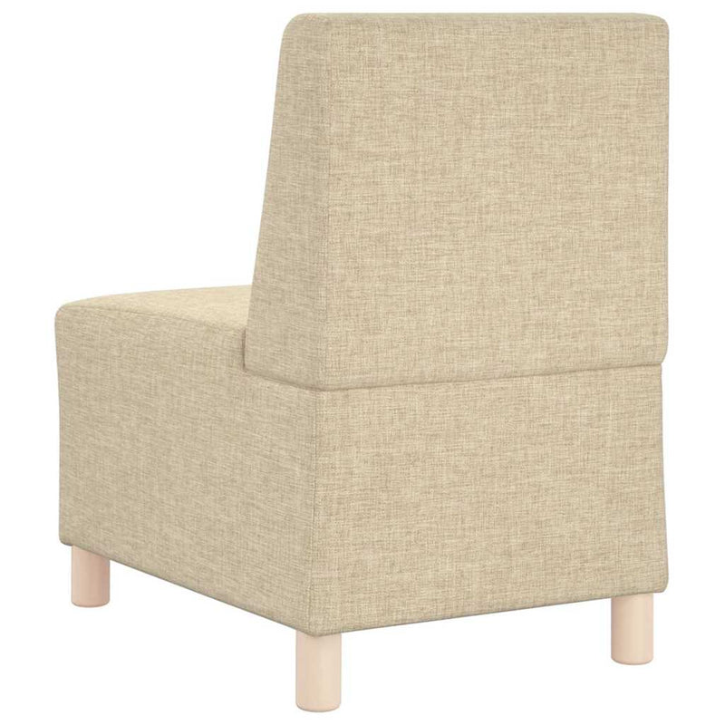 Canapea Scaun fără brațe, crem, 55 cm, material textil