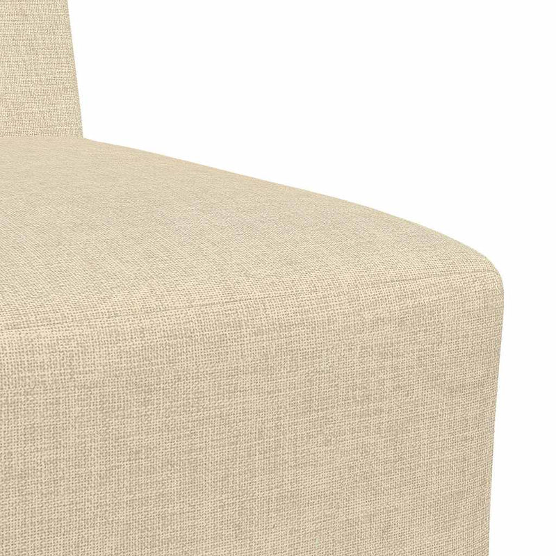 Canapea Scaun fără brațe, crem, 55 cm, material textil