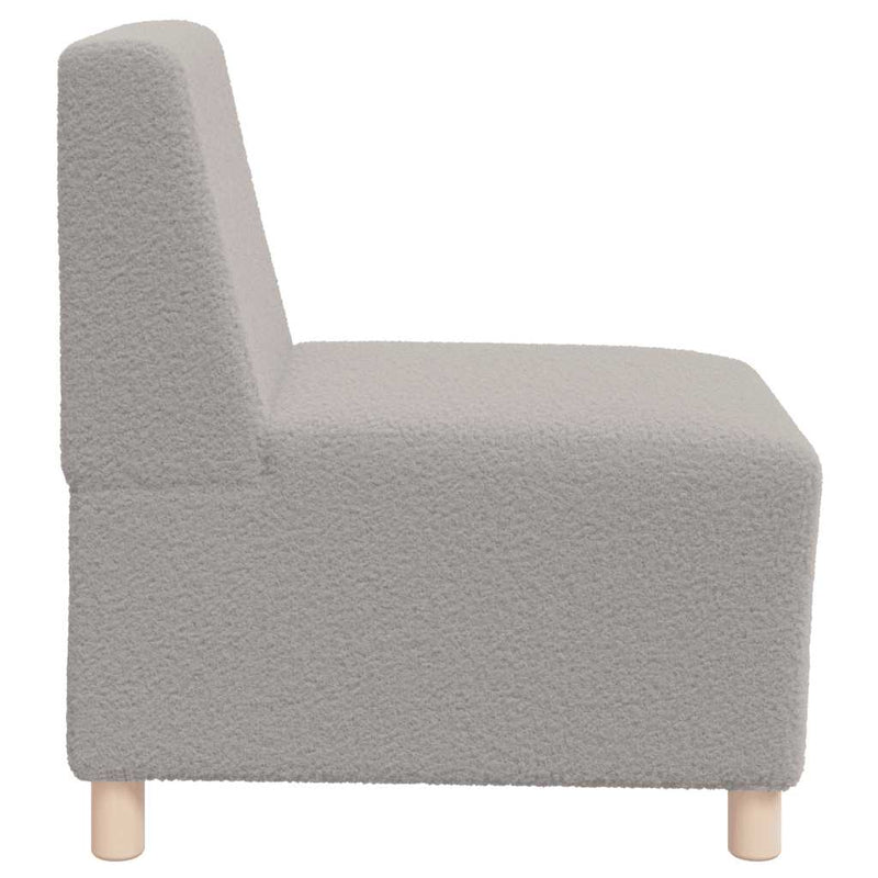 Unitate Sofa Modulară Fără Brațe Gri deschis 55 x 74 x 82 cm
