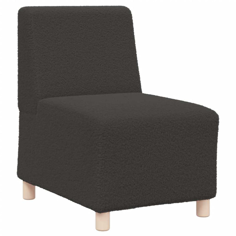 Unitate Sofa Modulară Fără Brațe Gri închis 55 x 74 x 82 cm