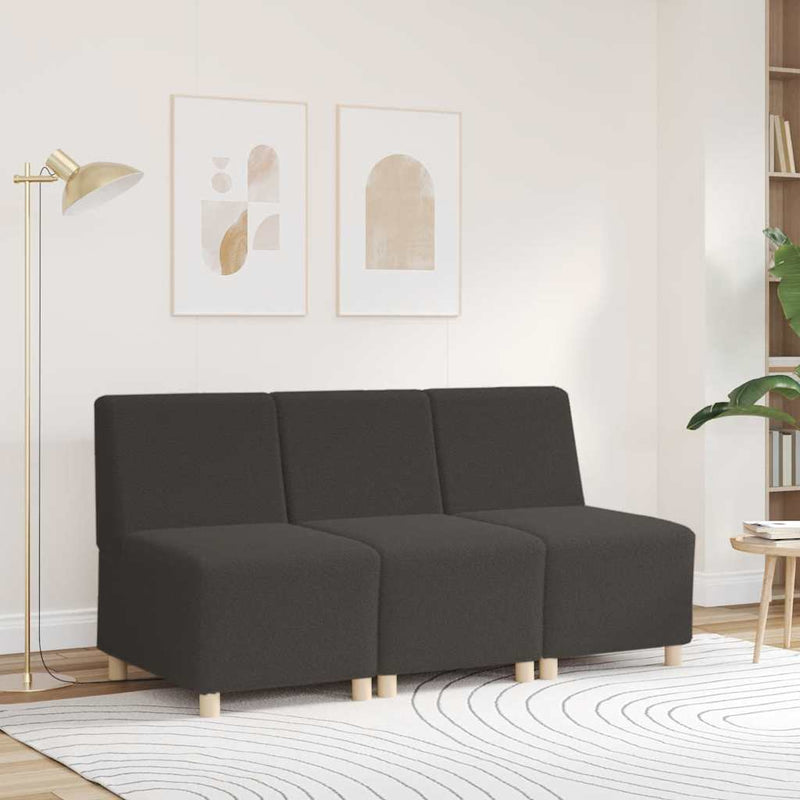 Unitate Sofa Modulară Fără Brațe Gri închis 55 x 74 x 82 cm
