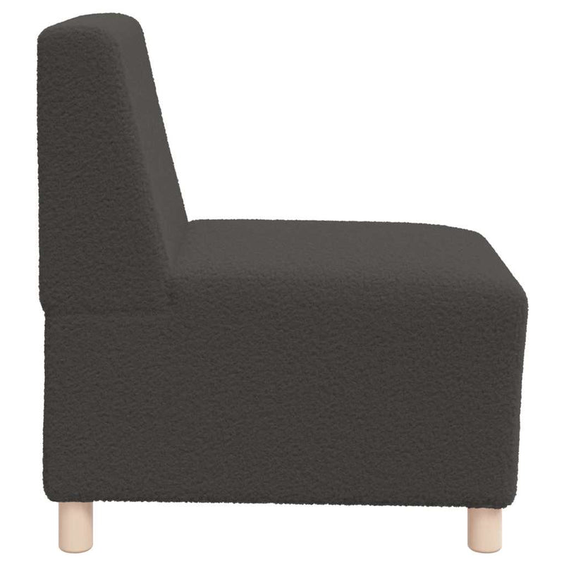 Unitate Sofa Modulară Fără Brațe Gri închis 55 x 74 x 82 cm