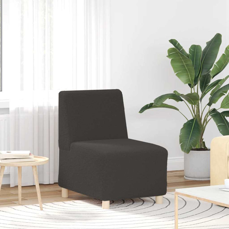 Unitate Sofa Modulară Fără Brațe Gri închis 55 x 74 x 82 cm