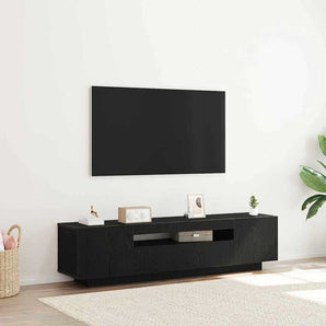 Cabinet TV 160 x 35 x 40 cm Negru Lemn prelucrat