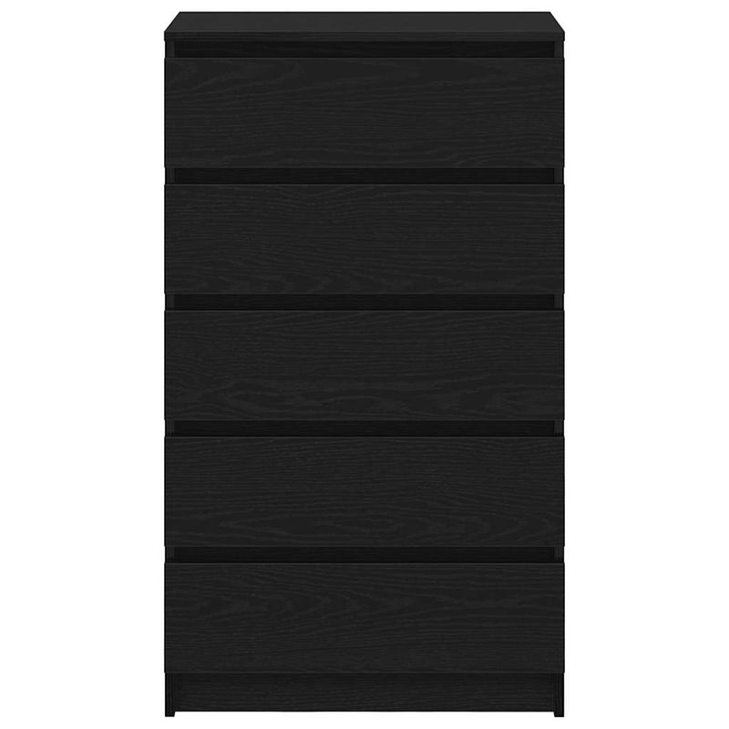 Dulap cu sertar, stejar negru, 60x36x103 cm, lemn prelucrat