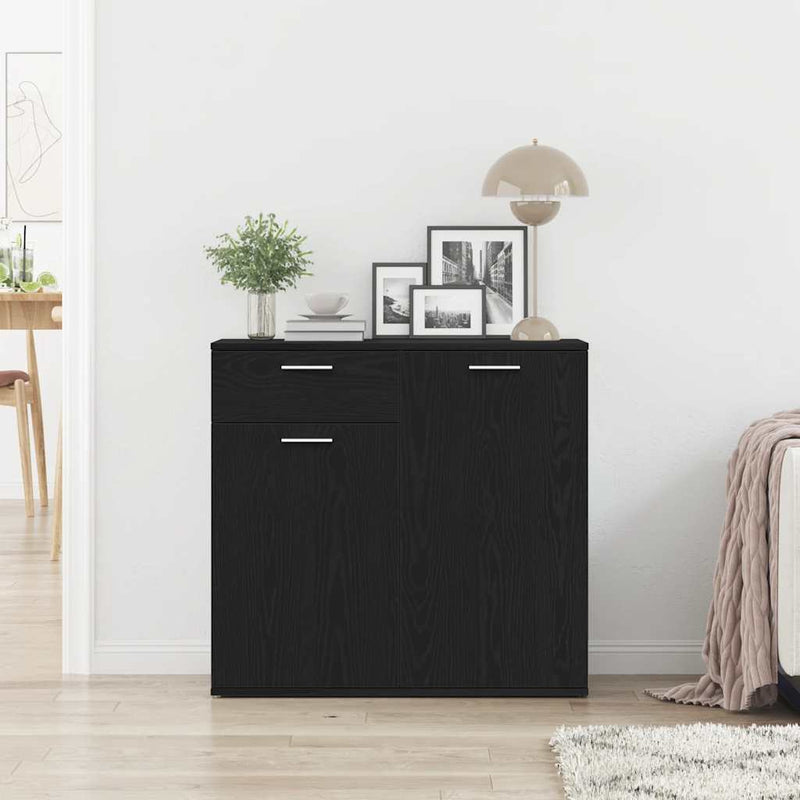 Servantă, stejar negru, 80x36 x75 cm, lemn prelucrat
