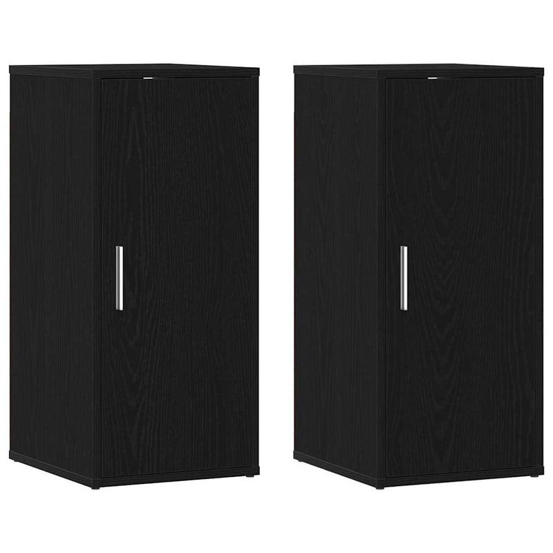 Dulapuri pantofi 2 buc Stejar negru 32x35x70 cm Lemn prelucrat