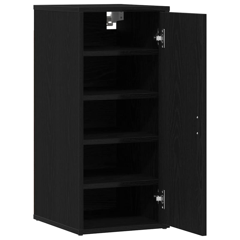 Dulapuri pantofi 2 buc Stejar negru 32x35x70 cm Lemn prelucrat