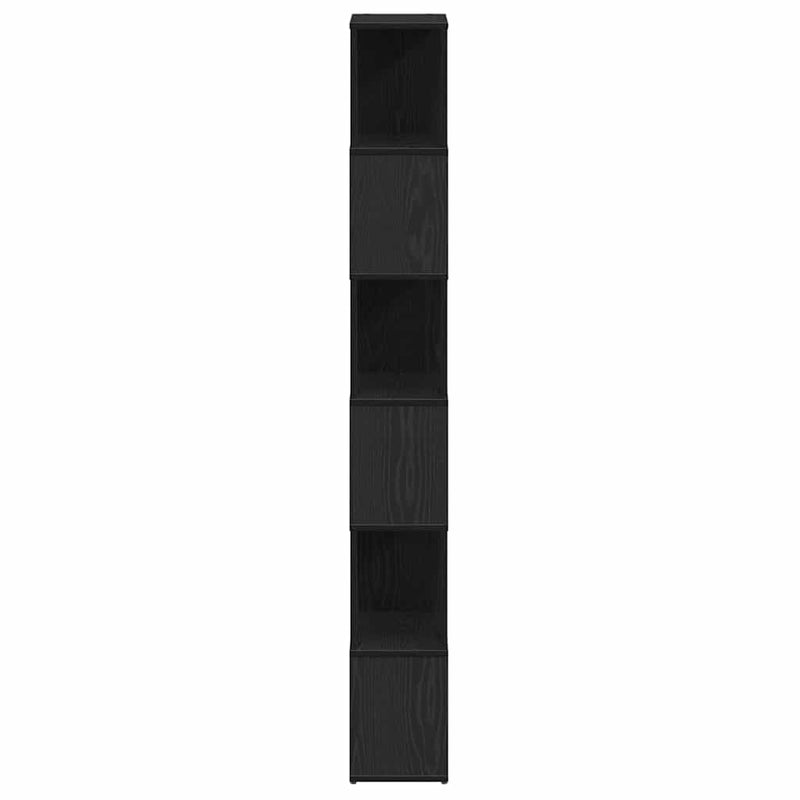 Dulap cu cărți/Separator de cameră Stejar negru 60x24x186 cm