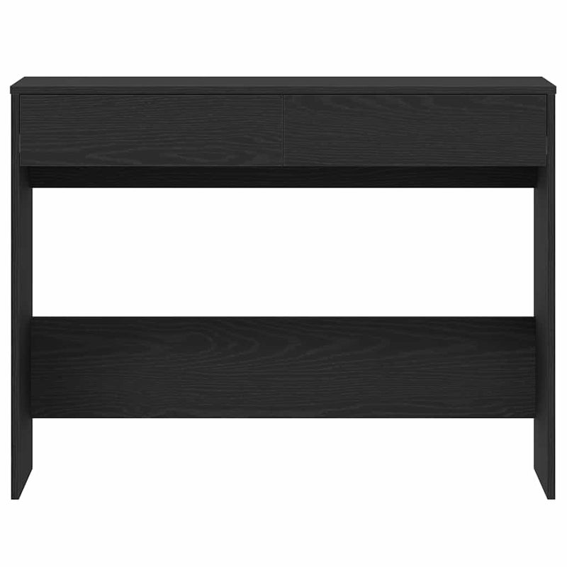 Birou Stejar negru 101x50x76,5 cm Lemn prelucrat