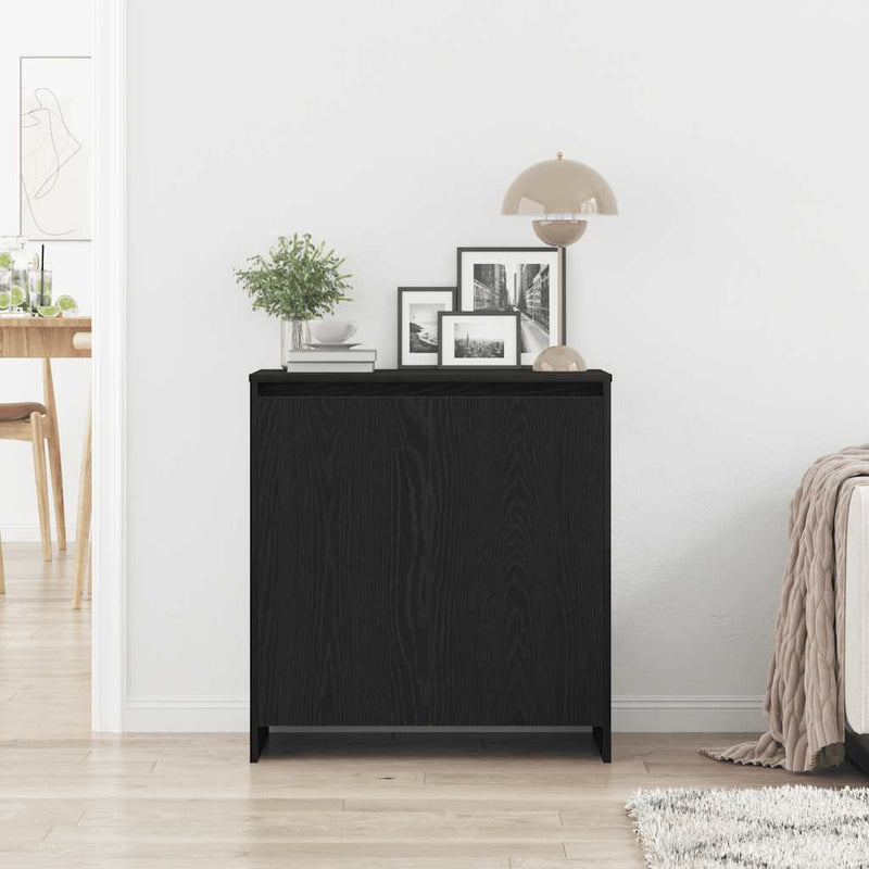 Bufet din stejar negru 70x41x75 cm, lemn stratificat