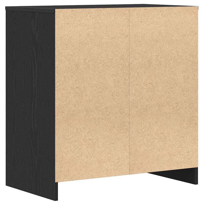 Bufet din stejar negru 70x41x75 cm, lemn stratificat
