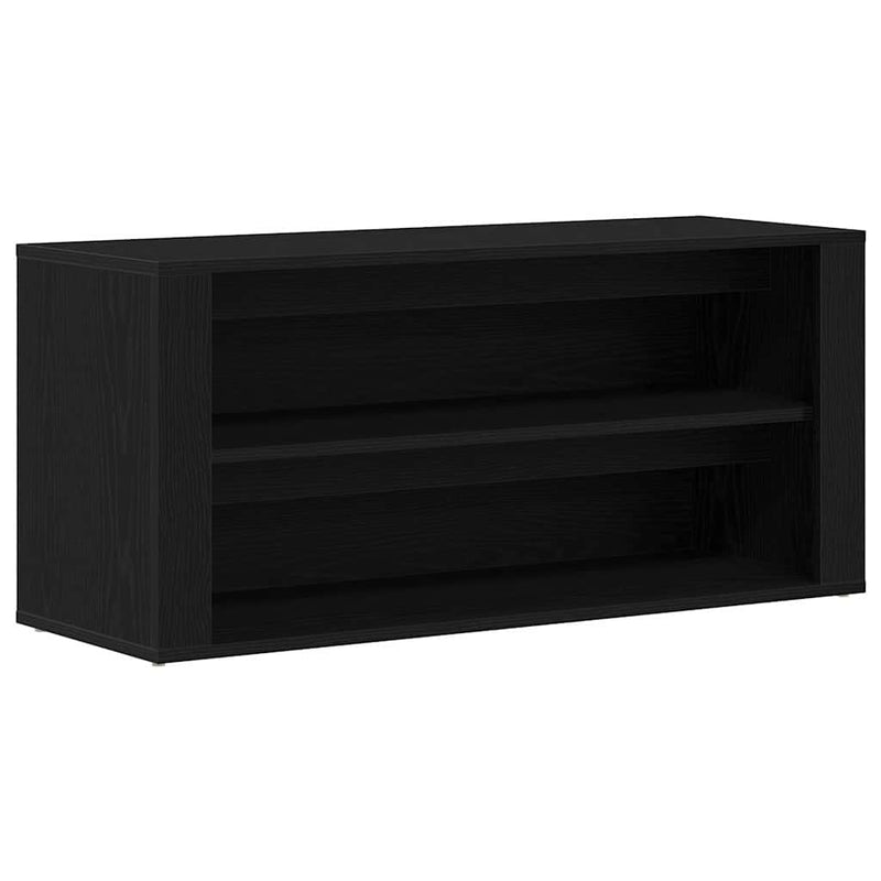 Bancă pentru pantofi, stejar negru, 100x35x45 cm, lemn stratificat