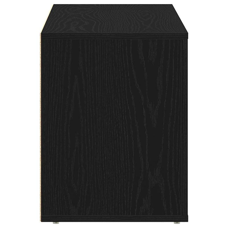 Bancă pentru pantofi, stejar negru, 100x35x45 cm, lemn stratificat