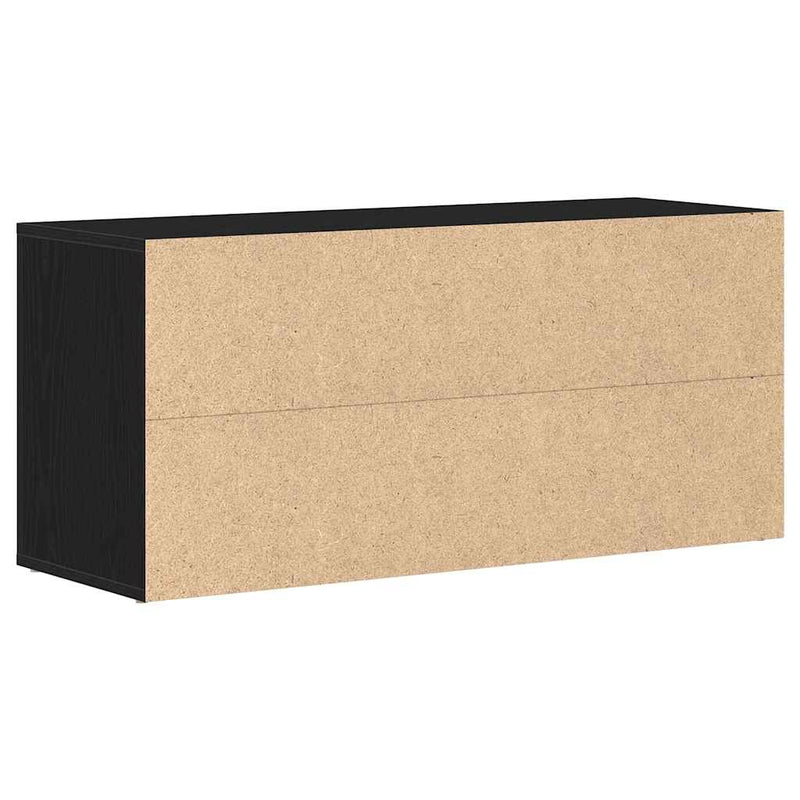 Bancă pentru pantofi, stejar negru, 100x35x45 cm, lemn stratificat