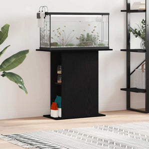 Suport pentru acvariu, stejar negru, 75x36x72,5 cm, lemn stratificat