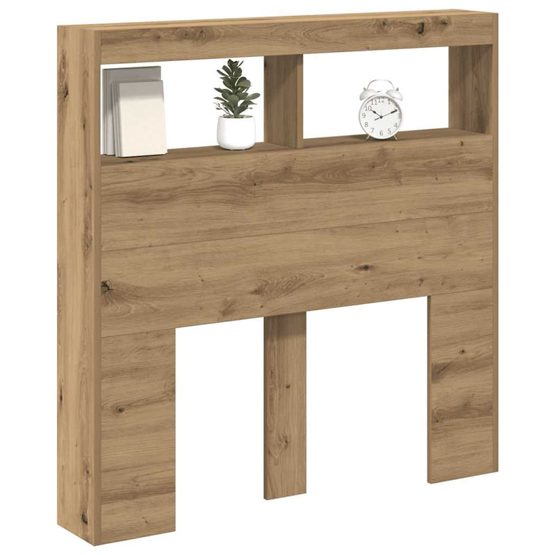 Dulap pentru tăblie cu LED Stejar Artisan 100x17x102 cm