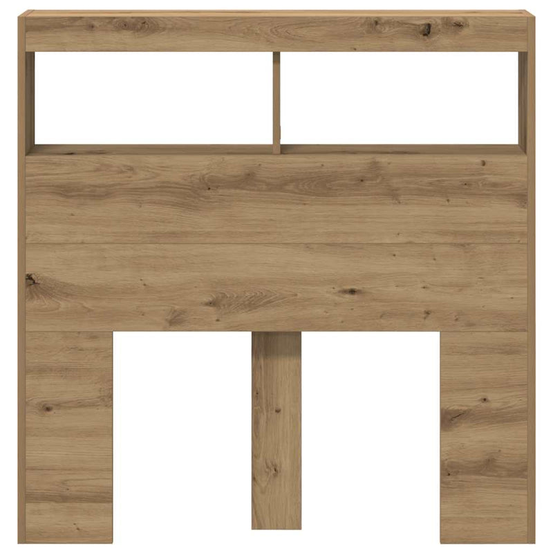 Dulap pentru tăblie cu LED Stejar Artisan 100x17x102 cm