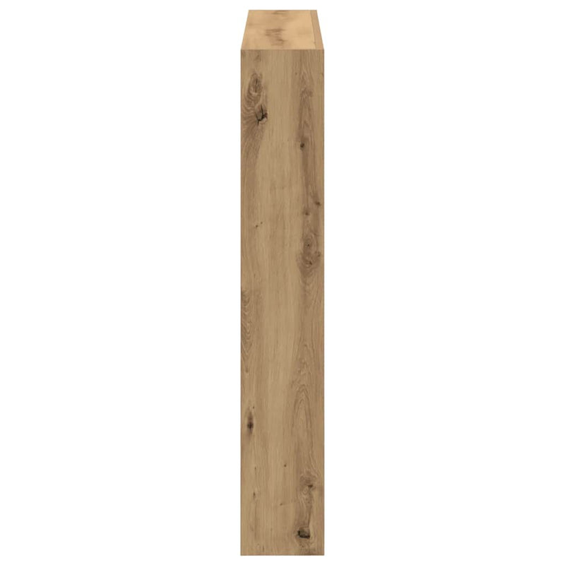 Dulap pentru tăblie cu LED Stejar Artisan 100x17x102 cm
