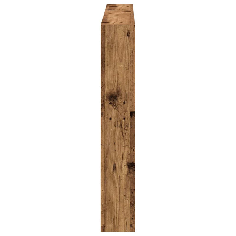 Dulap pentru tăblie cu LED Lemn vechi 140x17x102 cm
