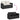 Set mobilier de grădină cu perne, 4 piese, negru, poliratan