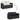Set mobilier de grădină cu perne, 5 piese, negru, poliratan