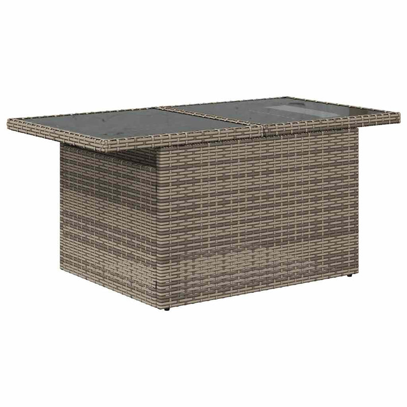 Set mobilier de grădină cu perne, 5 piese,poliratan/lemn acacia