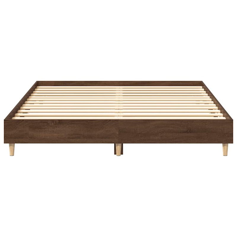 Cadru pat fără saltea Stejar maro 150x200 cm Lemn prelucrat