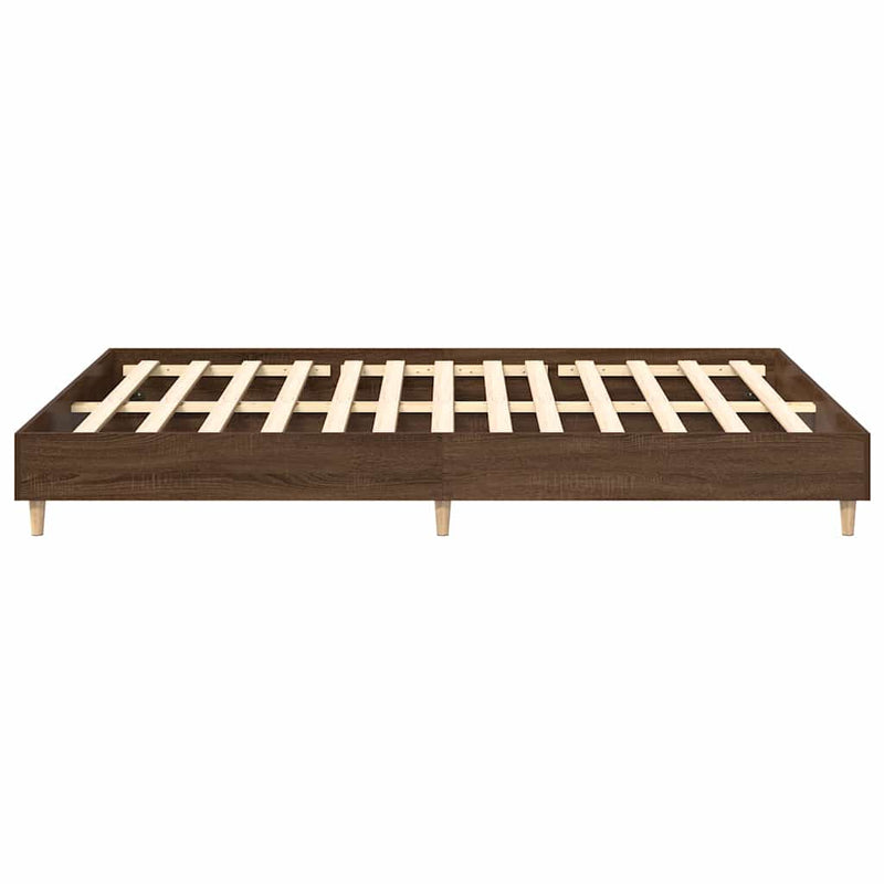 Cadru pat fără saltea Stejar maro 150x200 cm Lemn prelucrat