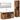 Set mobilier de baie, 4 piese, lemn vechi, lemn prelucrat
