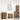 Set mobilier de baie, 4 piese, lemn vechi, lemn prelucrat